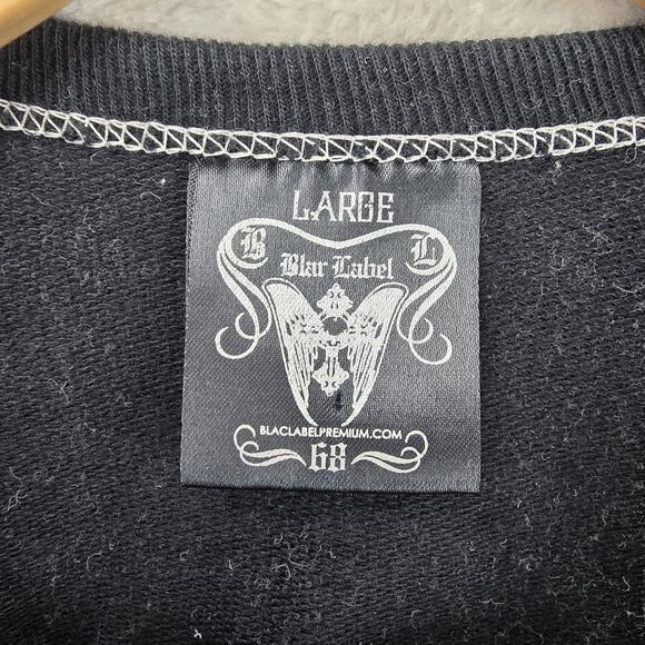 Blac Label Cardigan Sweater Jacket Large (Fits Medium) Live Free Vintage Y2K - Picture 4 of 10